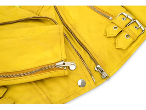 Chaqueta de Motociclista de Cuero Genuino para Hombre, Diseño OEM/ODM, Cierre Cruzado, Corte Ajustado, Cuello Alto Clásico, Logotipo Frontal, Venta al Por Mayor - Product Image 6