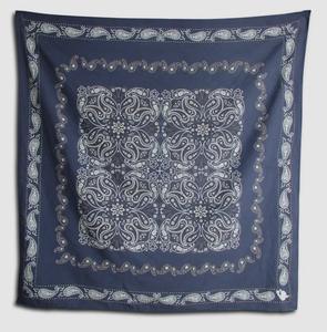 Bandana personnalisable en gros à faible MOQ, foulard carré imprimé en coton et soie, fait main, pour toutes les saisons - Product Image 5