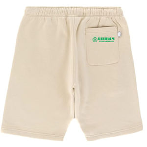 BEHRAM INTERNATIONAL Short Bermuda Homme en Coton Couleur Unie, Taille Élastique, Fermeture à Cordon, Tissu Respirant, Coupe Mi-Haute - Product Image 2