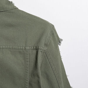 Chaqueta de Mezclilla Azul Teñida a Medida de Alta Calidad 2026 para Hombre, Servicio OEM, Cuello Alto, Estilo Vintage, Antibacteriana, con Logotipo Personalizado, para Invierno - Product Image 6