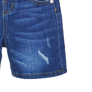 Shorts en jean premium pour garçons, tissu tissé brodé, respirant, taille élastique, décontracté, pour l'été, OEM Bangladesh - Product Image 2