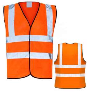 Polyester Safety Vest Hi Vis <b>Work</b> LED Flash <b>Waterproof</b> Reflective Customized Logo Customizable Size Color Unisex CIQ Certified - Product Image 5
