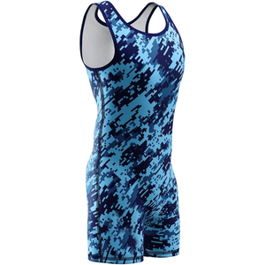 Design Your Own Customized Color Short Sleeve Breathable Quick Dry Light <b>Weight</b> Wrestling Singlet OEM Service - Product Image 2