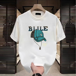 Men's Casual 100% Breathable Cotton T-<b>Shirt</b> 230 Grams Fabric Weight with Fun Cartoon Pattern - Product Image 4