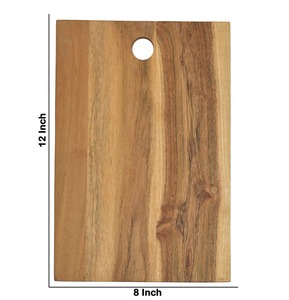 Planche à découper en bois biologique avec surface en bois de sheesham poli, idéale pour trancher le pain, la viande, les fruits et le fromage - Product Image 5
