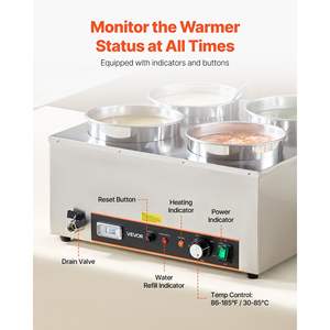 Commercial <b>Soup</b> Station with 4*6.34Qt <b>Soup</b> <b>Kettle</b> Warmer Warming & Holding Equipment - Product Image 4