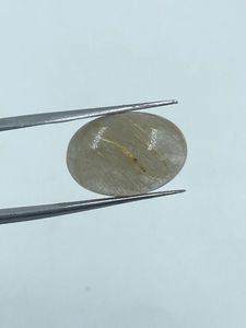 Cuarzo rutilado facetado natural de corte ovalado, 1 pieza, 13,90 quilates, para la fabricación de joyas - Product Image 1