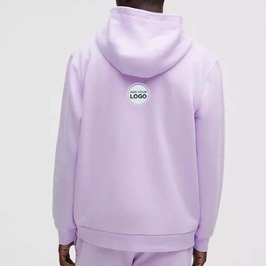 Sweat-shirts en molleton couleur unie à capuche, coupe ample, décontractés, sportifs, avec poches, vente en gros Bella + Canvas Hoodies - Product Image 2