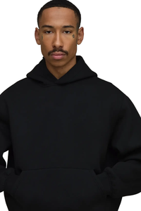 Sweat à capuche premium à épaules tombantes, avec capuche ajustable, poche kangourou, poignets côtelés, coupe décontractée, style moderne et décontracté, coupe oversize - Product Image 3