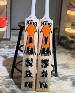 Bate de Críquet de Mimbre Inglés IHSAN SPORTS Serie Clásica Edición King, Ligero, Ambidiestro, 40 mm de Grosor, Bate de Entrenamiento - Product Image 4