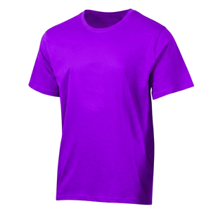 Camiseta Unisex de Cuello Redondo 100% Algodón 180g, Suministro de Fábrica al Por Mayor, Logotipo Bordado Personalizado, Impresión por Transferencia de Calor, Color Sólido - Product Image 4
