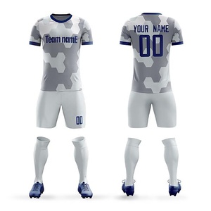 Adults 100% Polyester <b>White</b> Custom Football Jersey Soccer Uniform Wholesale Men Football Uniform Kit Soccer Jersey - Product Image 3