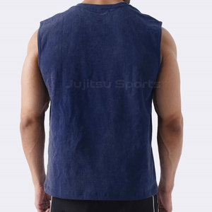 Débardeur Homme Durable Effet Délavé Acide, Écologique, Séchage Rapide, Léger, en Tissu Coton Tricoté, Coupe Décontractée, Finition Soignée - Product Image 2