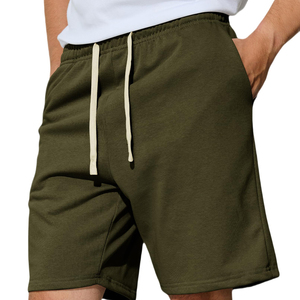 Pantalones Cortos Deportivos de Algodón para Hombre, con Logotipo Personalizado, para Uso Casual, Correr, Color Sólido - Product Image 3