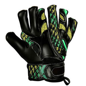 Gants de gardien de but de football en cuir de haute qualité professionnels, en caoutchouc naturel antidérapant, protection des doigts, personnalisables - Product Image 4