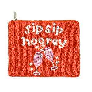 Magnifique pochette à monnaie brodée à la main, idéale pour les fêtes d'anniversaire, mini sac à fermeture éclair, broderie artisanale d'Inde pour femmes et filles. - Product Image 1