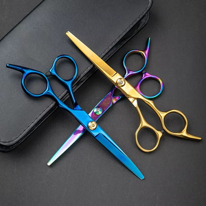 Tijeras de barbero de precisión para corte y recorte profesional del cabello, tijeras de acero inoxidable para peluquería y barbería - Product Image 5