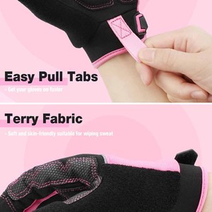 Pink Black Touchscreen <b>Gloves</b> With <b>Led</b> Lights Elastic Wristband Anti Slip Textured Fingertips General Purpose Mechanic <b>Gloves</b> - Product Image 4