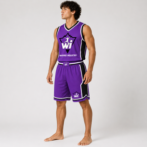 Ensemble d'uniformes de basketball personnalisés pour adultes – Maillot de sport sans manches en polyester respirant et à séchage rapide, haute qualité pour toute l'équipe - Product Image 4