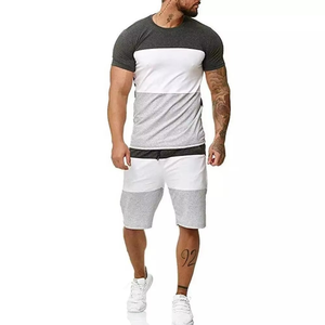 Ensemble d'été pour hommes en gros : Shorts en molleton de coton et ensembles de shorts et t-shirts personnalisés 2023 pour hommes - Product Image 1