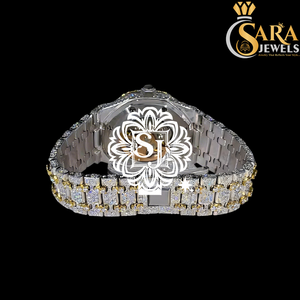 นาฬิกาข้อมือเพชรคุณภาพพรีเมียมระดับไฮเอนด์ สีขาว ประดับเพชรเต็มเรือน สำหรับโอกาสพิเศษในสำนักงานและเป็นของขวัญ ราคาดีที่สุด - Product Image 2