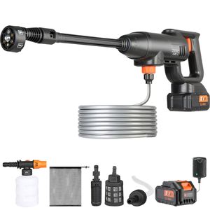 Portable Cordless 580 PSI 1.1 GPM High Pressure <b>Car</b> <b>Washer</b> Gun 4.0Ah Battery Power Cleaner Handheld Power Cleaner Petrol Fuel - Product Image 5