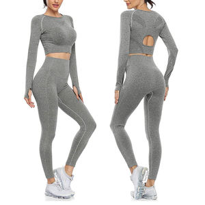 Ropa Deportiva de Moda, Conjunto de Yoga sin Costuras, Ropa Deportiva para Gimnasio, Conjunto de Yoga Personalizado, Transpirable, Talla Grande, Impermeable - Product Image 5