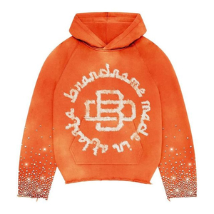 Conjunto Deportivo Personalizado 2026, Sudadera con Estampado Puff, Pantalones Acampanados, Forro Polar de Algodón, Chándal Extra Grande Personalizado para Hombre - Product Image 4