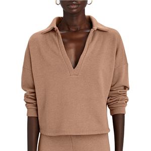 Polo coton femmes survêtements personnalisés sport Cargo pantalon ensembles survêtement 2026 - Product Image 2