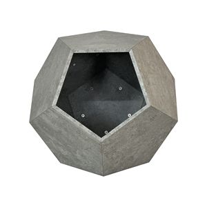 Tavolino Multifunzionale Moderno in MDF da 66 cm, Grigio Cemento, Trasportino per Gatti, Tavolino Laterale per Divano, Fioriera per Hotel - Product Image 5