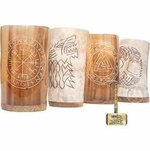 Jarra de Cuerno de Búfalo Natural Hecha a Mano, Vaso Vikingo Pulido para Cerveza Ecológica, Miel o Té, Estilo Elegante - Product Image 2