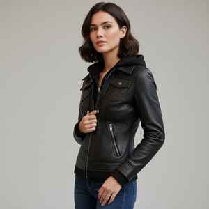 Ladies Modern <b>Genuine</b> Sheep Skin Puffer Jacket Winter Clothing Stylish Fit Casual Fashion Wear Windproof Eco-Friendly Wool - Product Image 5