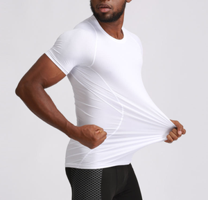 <b>Mens</b> <b>Compression</b> short sleeve <b>Shirts</b> Spandex/Polyester Breathable Durable Regular Fit Sports Tops Quick Dry Gym Wear Fitnesswear - Product Image 5