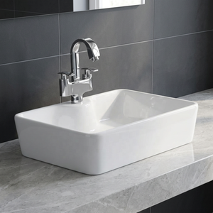 Modern Deep Countertop Wash Basin Premium Ceramic Stone Look Bathroom Vanity Sink OEM Custom Design - Product Image 4