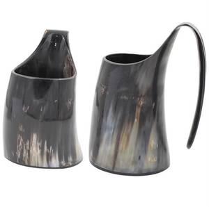 Jarra Vikinga para Beber, Hecha a Mano con Cuerno de Búfalo y Buey, Ecológica, FAIZA CRAFT, Estilo Lujoso, para Cerveza, Sidra, Cerveza Alemana - Product Image 3