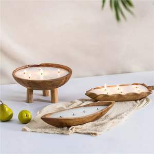 Vela Decorativa de Cera de Soja con Logotipo Personalizado, en Recipiente de Madera, con Aceites Esenciales Naturales y Flores Secas, para Bodas y Spa, Venta al Por Mayor - Product Image 4