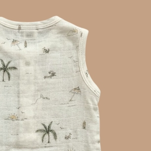 Palm Breezy - Mameluco de Muselina Orgánica para Bebé con Estampado de Caramelos - Product Image 4