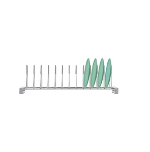 Égouttoir à assiettes moderne en acier inoxydable pour armoire de cuisine, support de séchage et de rangement - Product Image 2