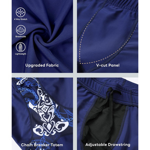 <b>Mens</b> <b>Compression</b> Sports Training <b>Shorts</b> Elastic Waist Solid Breathable Canvas Athletic Gym Workout <b>Shorts</b> (Custom Logo - Product Image 5