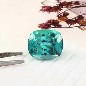 Saphir vert naturel facetté 20 carats, pierre brute pour la fabrication de bijoux, fournisseur en gros ZUBEDA GEMS JEWELRY Rajasthan - Product Image 5