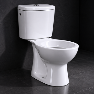 Inodoro de Cerámica Moderno Italiano de Dos Piezas con Descarga por Arrastre, Tapa y Accesorios, Garantía de 5 Años, Fácil Instalación - Product Image 6