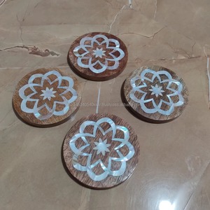 Resin <b>Coasters</b> Round Shape Classical Look Elegant for Home and Hotel or Farmhouse Kitchen Usage from India - Product Image 6