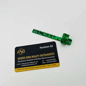 Cuchilla de Afeitar para Peinar el Cabello, Estilo Anillo Verde, de Acero Inoxidable, con Impresión de Logotipo Personalizado - Product Image 6