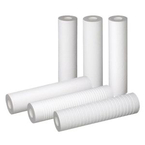 Industrial Cartridge <b>Filter</b> Elements White Cylindrical Pleated Media Various Sizes for Water Filtration Systems - Product Image 1