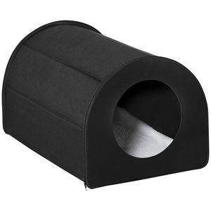 Cucce e Arredi per Animali Domestici: Cuccia Invernale Impermeabile per Gatti da Interno ed Esterno per Più Gatti, Nera - Product Image 1