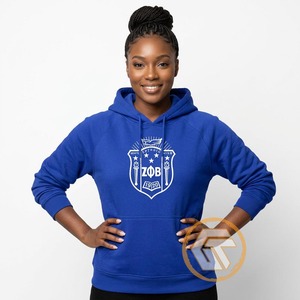 GREEK TREASURES เสื้อฮู้ดดี้ผู้หญิง Zeta Phi Beta คุณภาพสูง ดีไซน์สวยสำหรับฤดูหนาว ผลิตจากผ้าฝ้าย 100% สวมใส่สบาย ระบายอากาศได้ดี เหมาะสำหรับชุดลำลองของชมรม - Product Image 2
