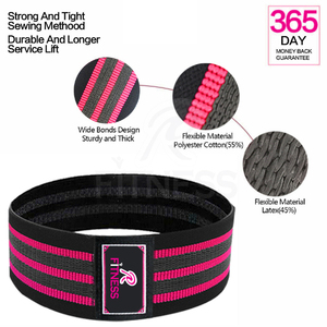 Bandes de résistance confortables en tissu pour les hanches et les fessiers, pour femmes, pour squats, entraînement des jambes, fitness à domicile, exercices du bas du corps - Product Image 5