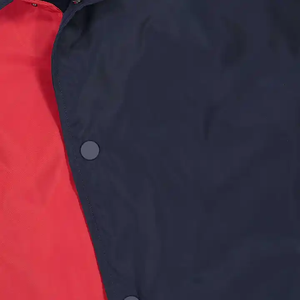 Veste Coach Bicolore Rouge et Bleu Marine, Coupe Minimaliste, Style Casual Streetwear, Coupe-Vent pour Hommes et Femmes Actifs - Product Image 5