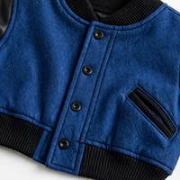 Veste universitaire personnalisée avec patchs en chenille pour hommes et femmes, veste de baseball en gros