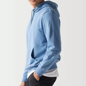 Sudadera con Capucha de Felpa 100% Algodón de Alta Calidad para Hombre, Sudadera con Patrón Sólido, Tejido Grueso para Invierno - Product Image 4